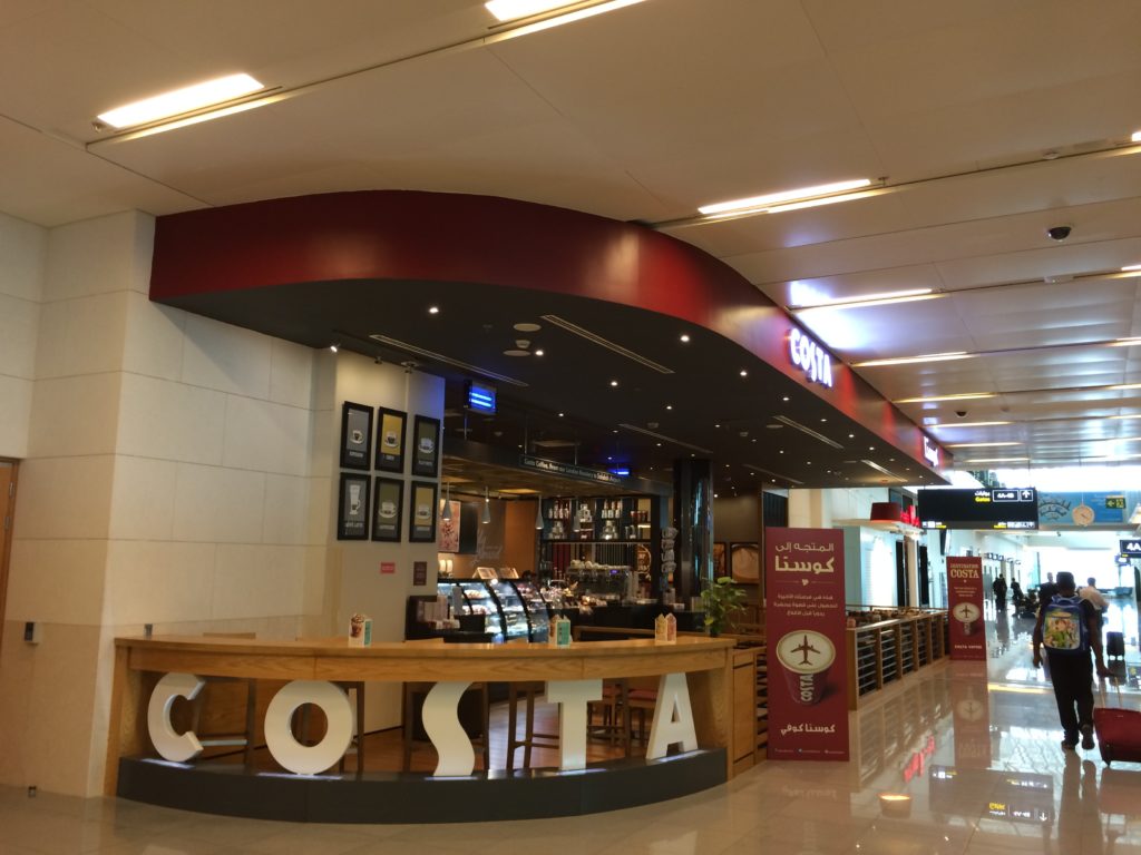 Costa Coffee inside Salalah Airport