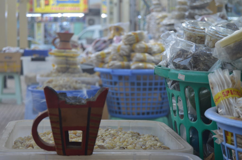 Sell of Frankincense at Haffa Souq Salalah