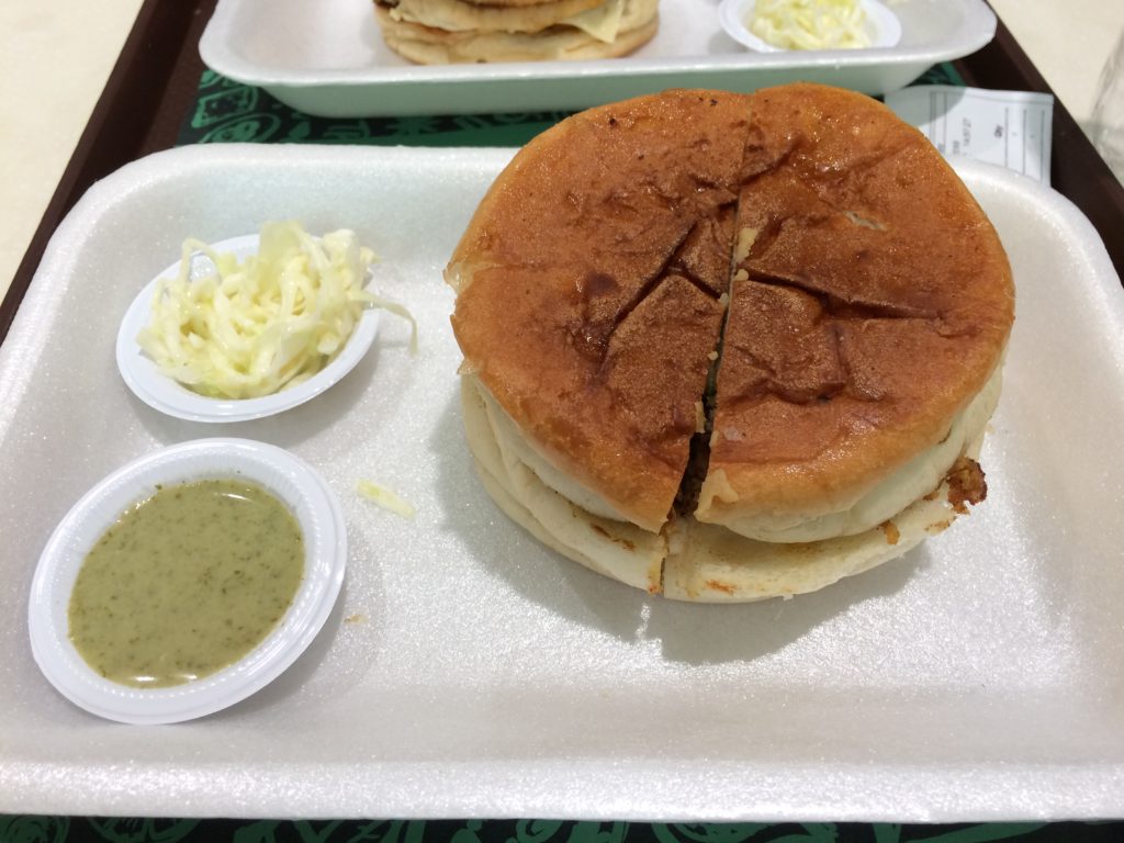 Bun Kabab with Chatney in Dolmen Mall Clifton Karachi