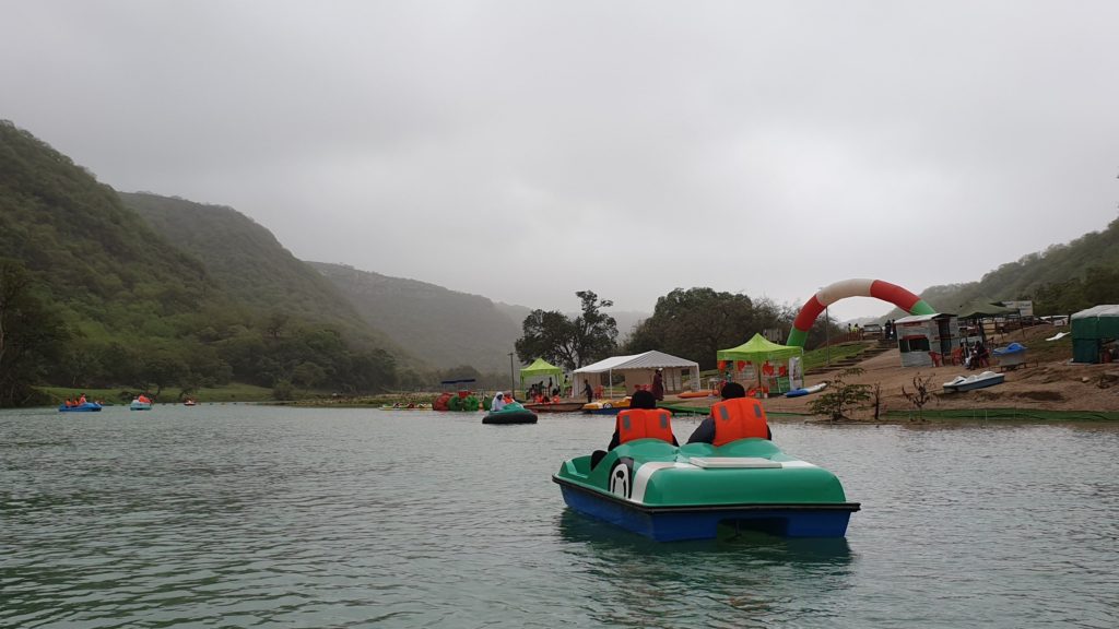 Boating at Wadi Darbat Oman