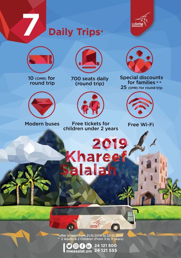 Muscat Salalah by Mwasalat Bus in Khareef 2019