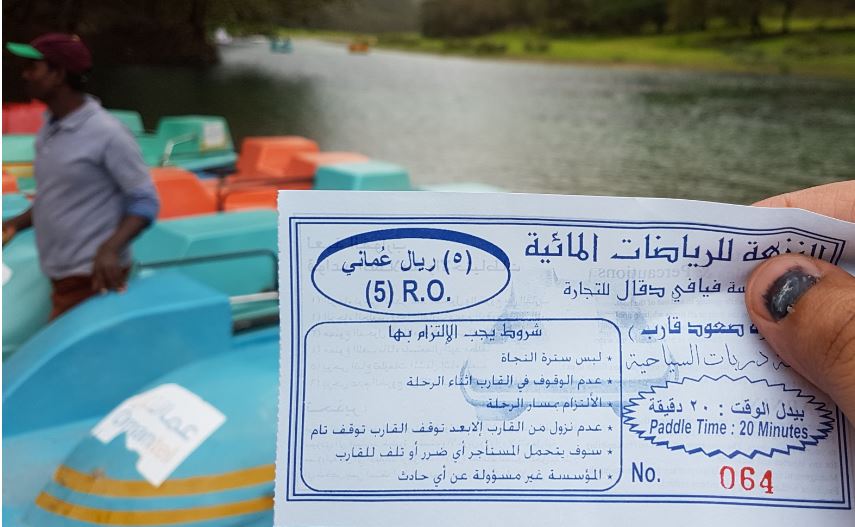 Wadi Darbat Boating ticket price