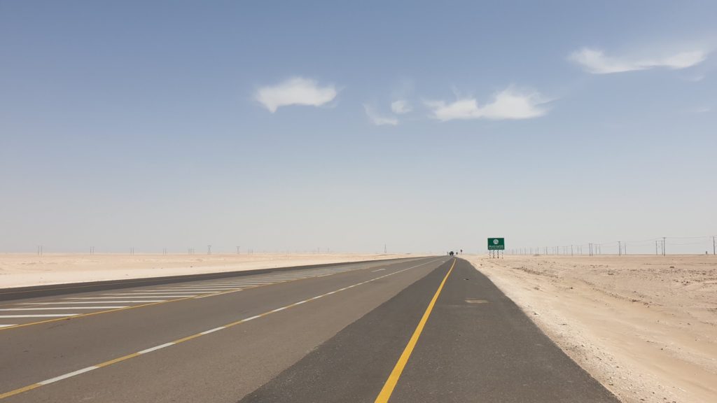 Muscat to Salalah Highway near Haima Oman