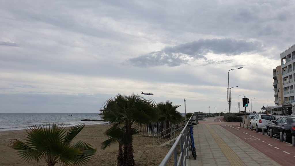 Air Plane on Mackenzie Beach Larnaca